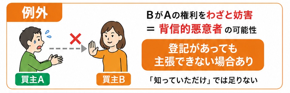 二重譲渡における例外的な事例