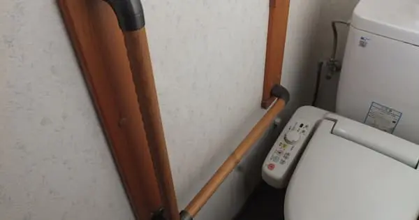 手すりがあるトイレ