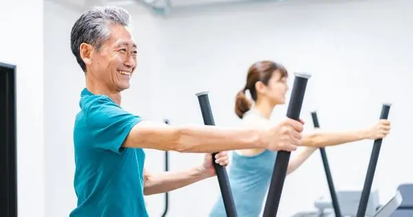 老人ホーム内のスポーツジム