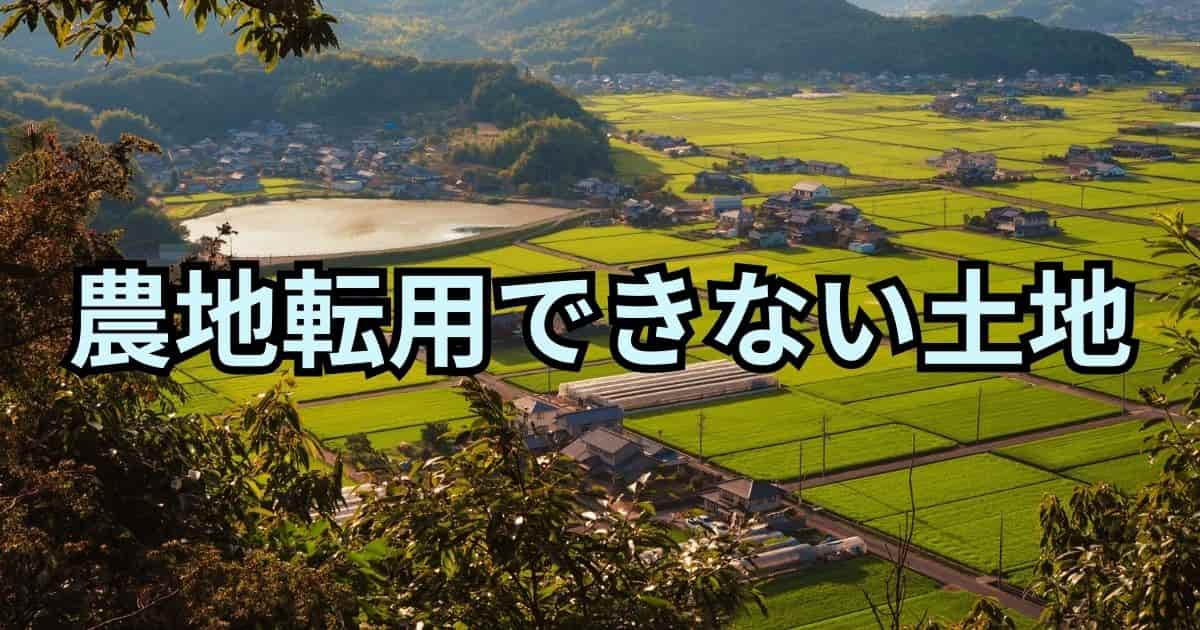 農地転用できない土地とは？見分け方4選と転用不可地の収益化方法