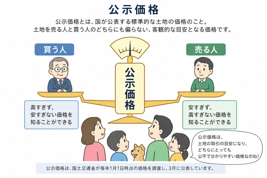 公示価格のイメージ図