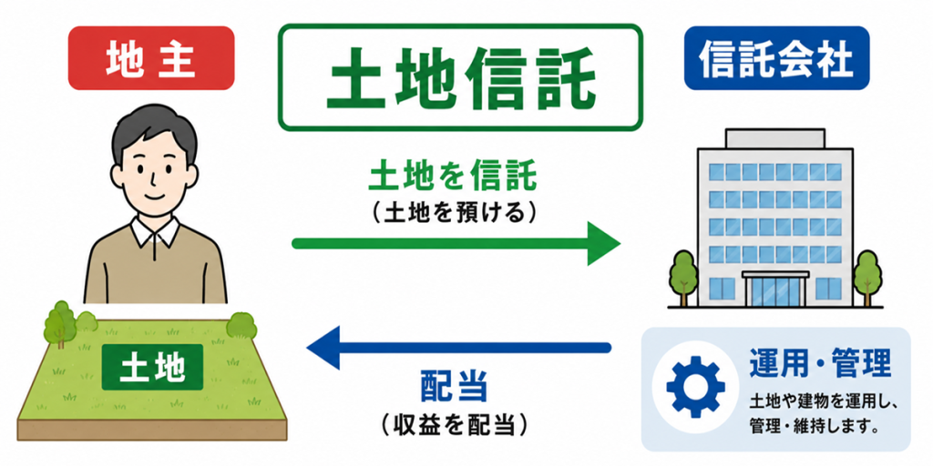 土地信託の仕組み