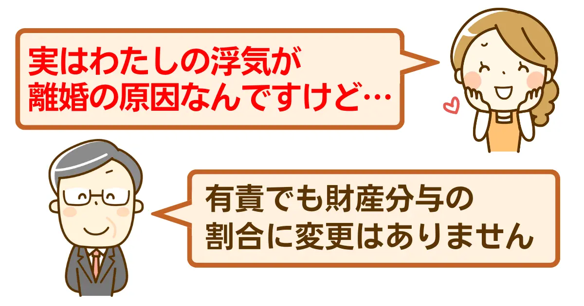有責でも財産分与は２分の１
