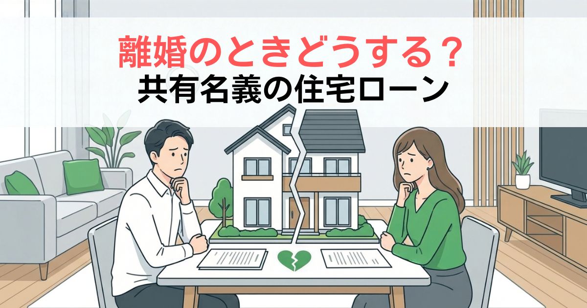 住宅ローンを共同名義にしている!離婚時どうすればいい?住む?売る?