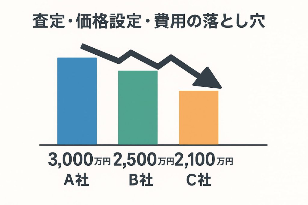 不動産会社の一括査定における価格の差