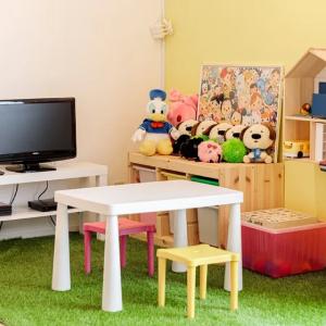 おもちゃやDVDがある、キッズスペースもあります◎