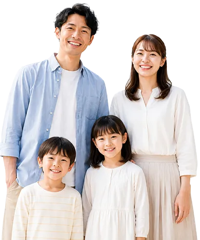 家族4人